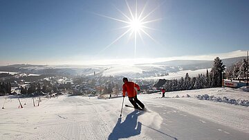 [Translate to český:] AHORN Hotel Am Fichtelberg Skipiste