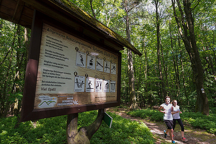 Trimm-Dich-Pfad im Thüringer Wald