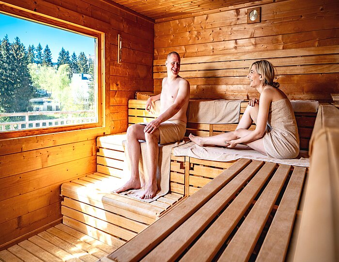 Außensauna mit Ausblick