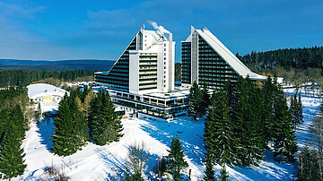 AHORN Panorama Hotel Oberhof exterior view winter