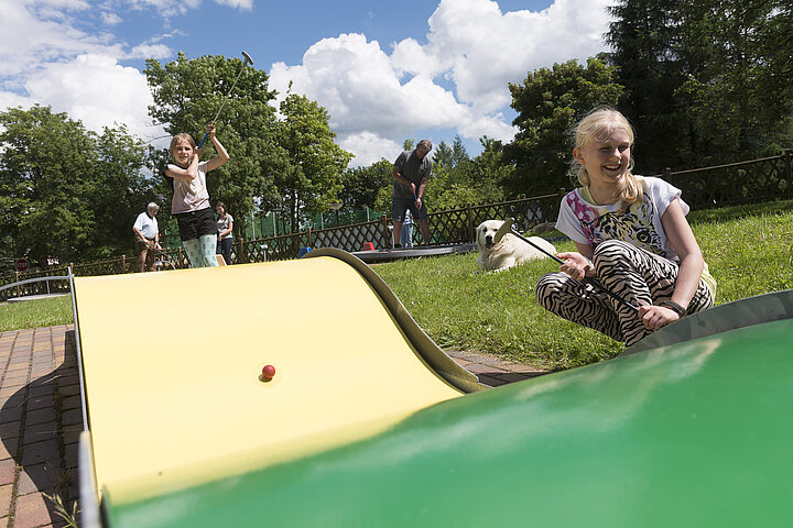 Minigolfanlage im AHORN Waldhotel Altenberg 