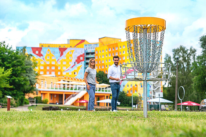 Frisbee Trickshot Anlage