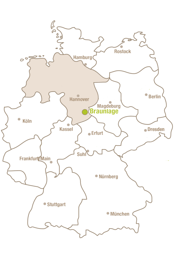 Niedersachsen Standortkarte