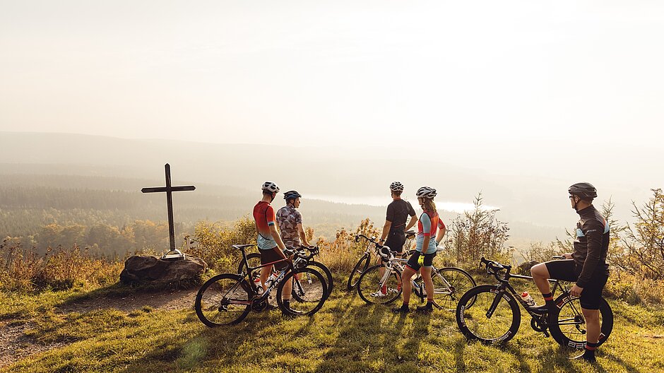 Mountainbiking Erzgebirge Aussicht