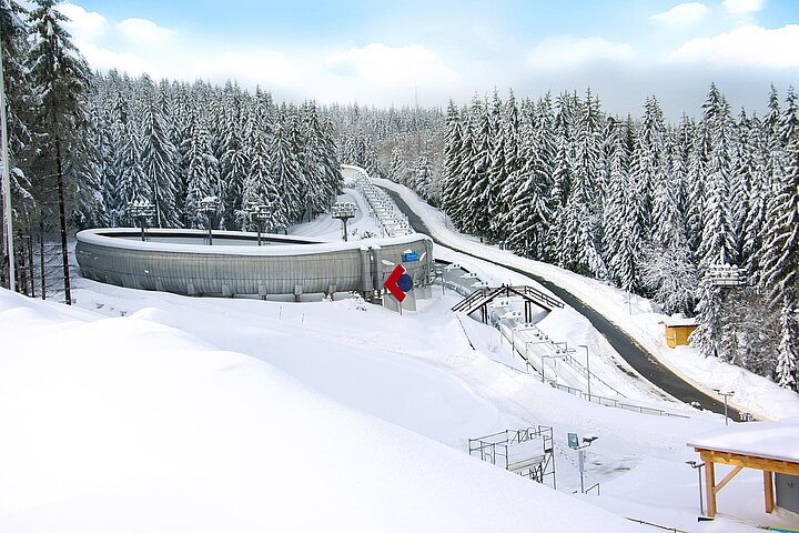 Rennschlitten Bobbahn