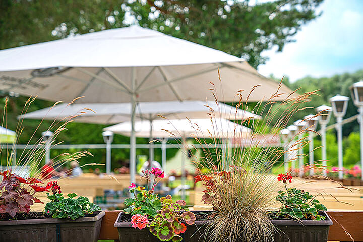 Biergarten im AHORN Seehotel Templin