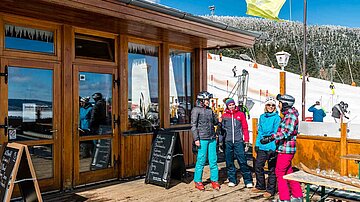 [Translate to český:] AHORN Hotel Am Fichtelberg Pistenblick Winter