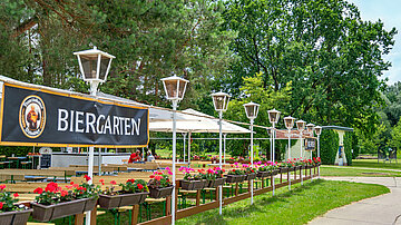 AHORN Seehotel Templin Kaminstube mit Biergarten